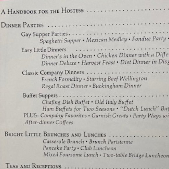 Hostess Cookbook  Betty Crocker 1967  1st Edition Supper/Dinner Parties Home Ec - Picture 6 of 12